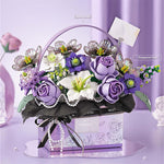 LOZ 1952 Handgehaltener Blumenkorb - Lila