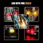 LED Beleuchtungsset für Star Wars Boba Fetts Starship 75312