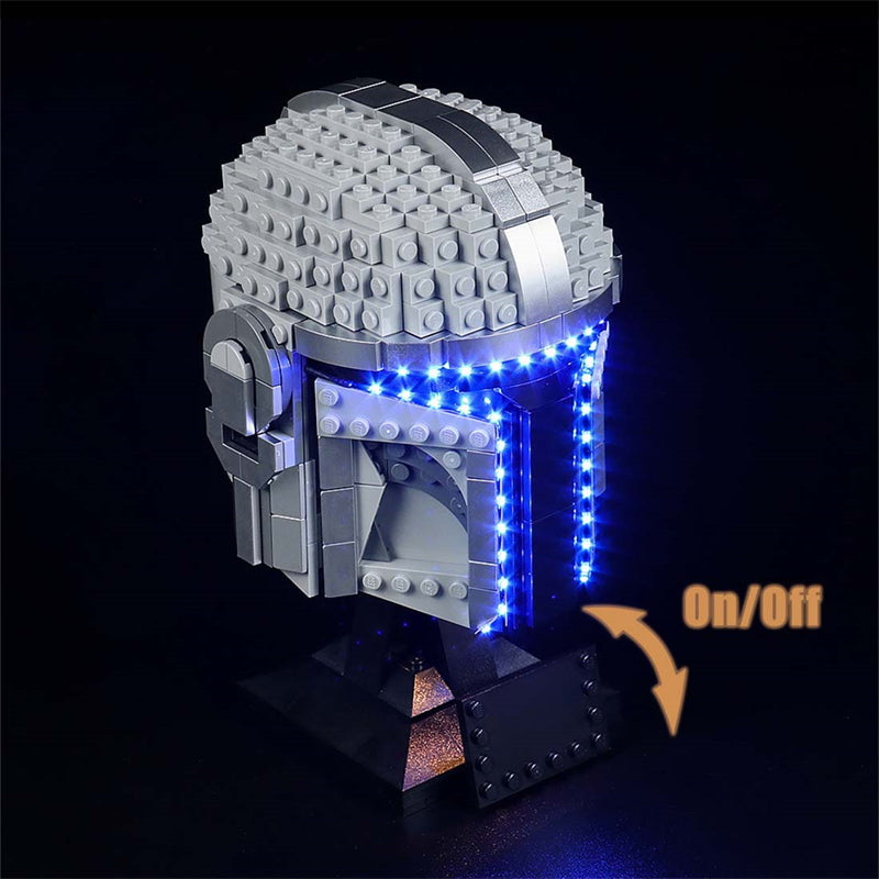 LED Beleuchtungsset für Star Wars Mandalorianer Helm 75328