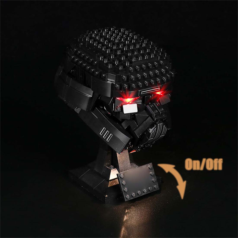 LED Beleuchtungsset für Star Wars Dark Trooper Helm 75343