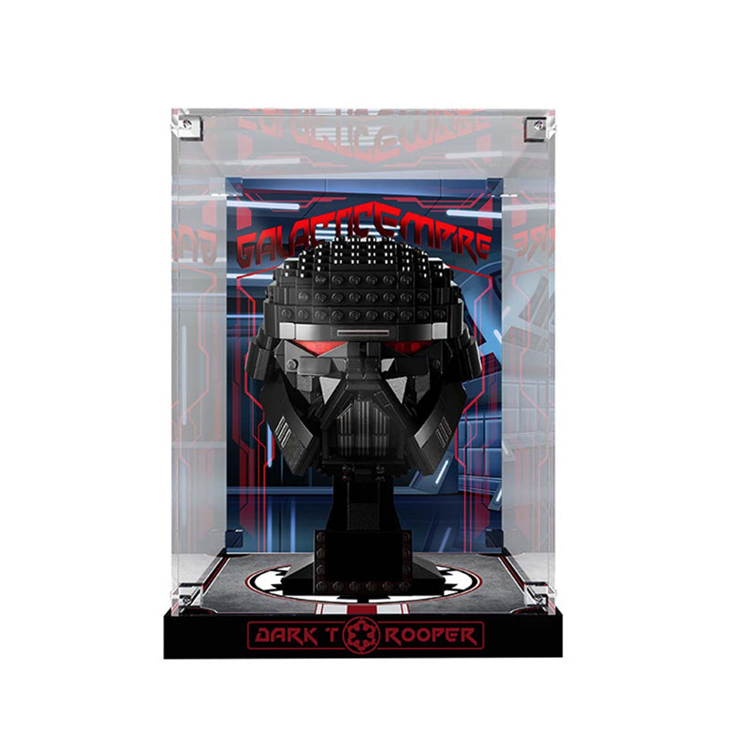 Vitrine für Star Wars Dark Trooper Helm 75343