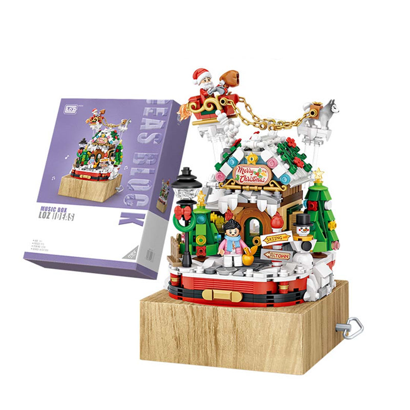LOZ 1238 Weihnachtshaus Spieluhr
