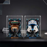 Vitrine für Captain Rex Helm / Clone Commander Cody Helm / Princess Leia Helm