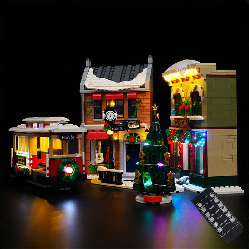 LED Beleuchtungsset für Weihnachtlich geschmückte Hauptstraße 10308